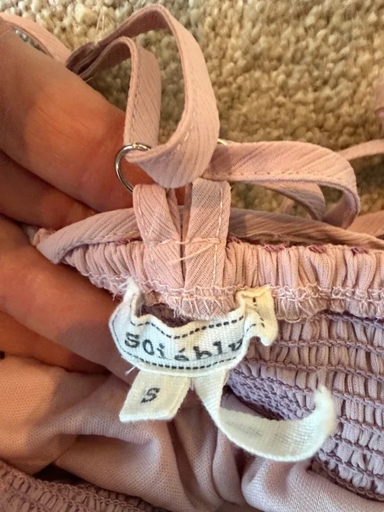 Soieblu Embroidered Maxi Dress in Tea Rose size small - Picture 9 of 11